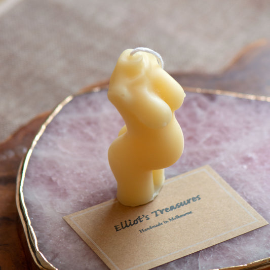 Pregnant Body Beeswax Candle