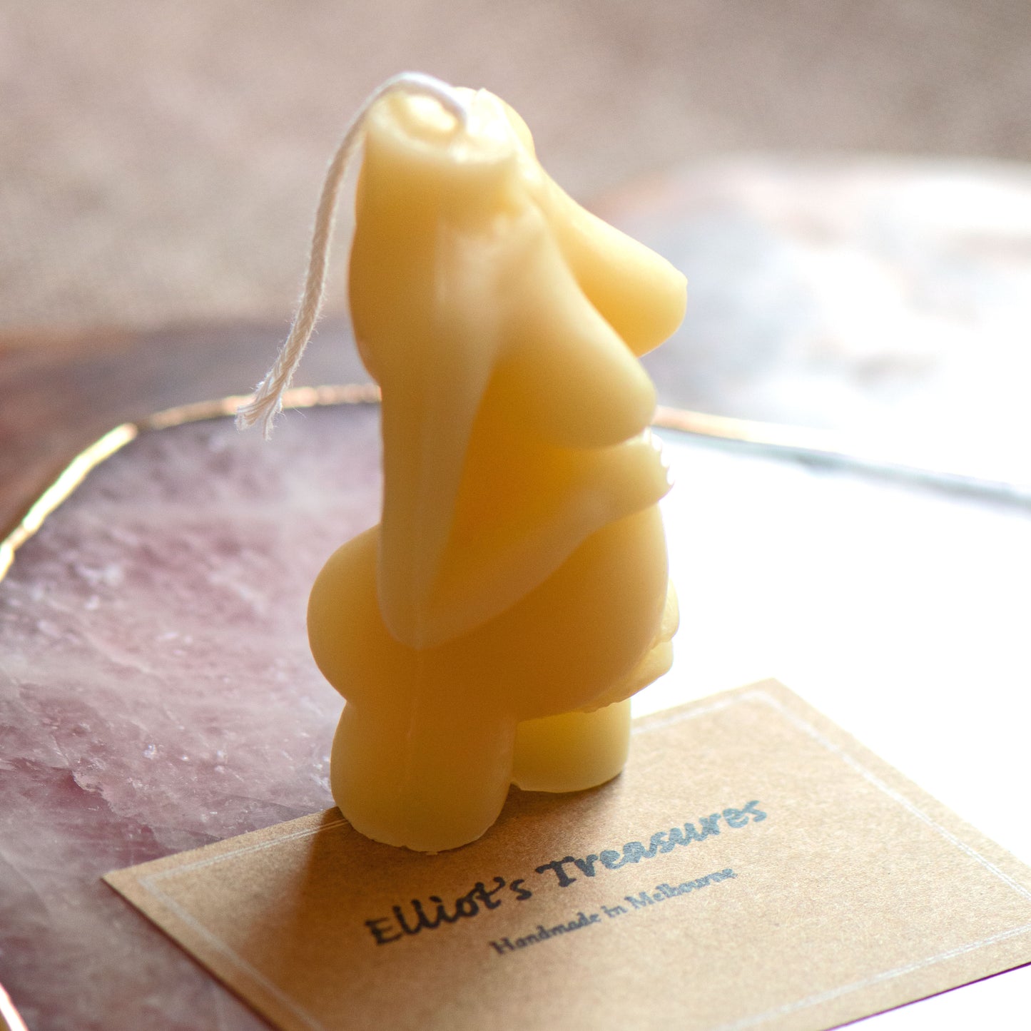 Pregnant Mama (Small) - Pure Beeswax Candle