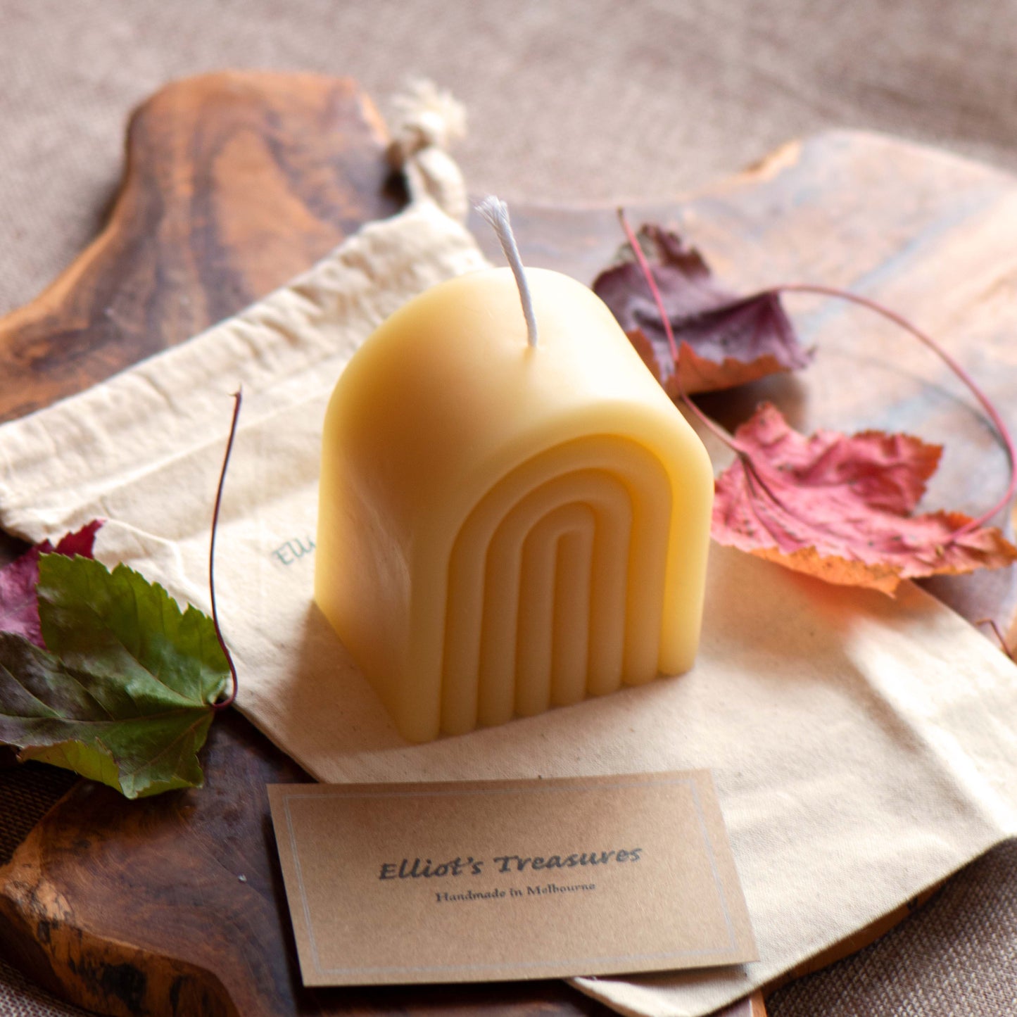 Rainbow Pure Beeswax Candle