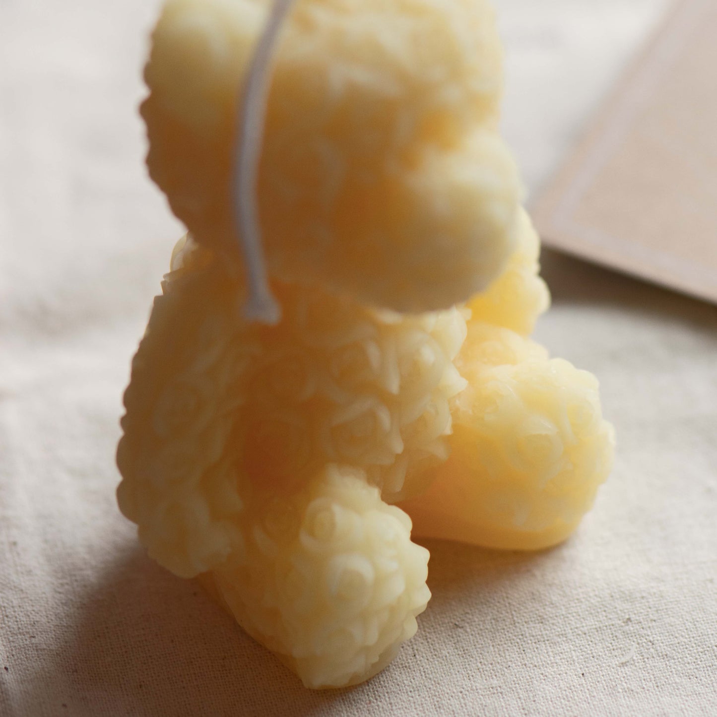 Rose Teddy Pure Beeswax Candle