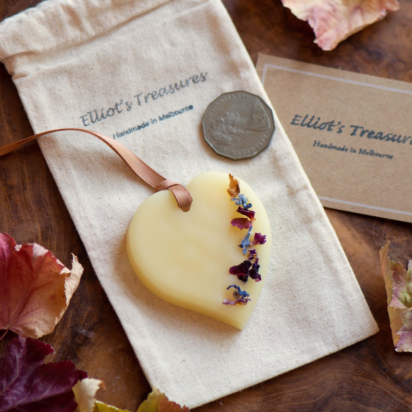 Scented Beeswax Hearts