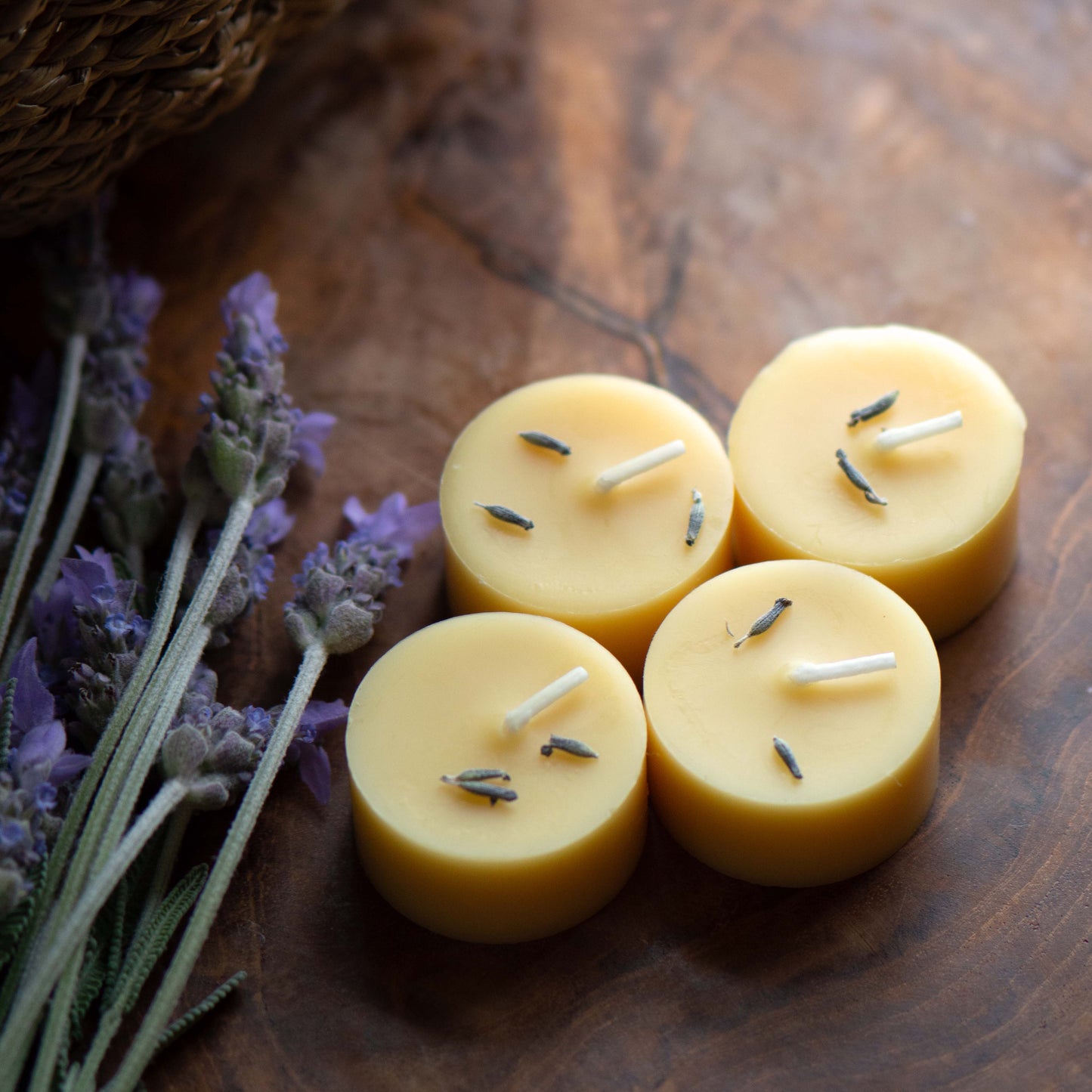 Scented Beeswax Tealight Refills - Pack of 4