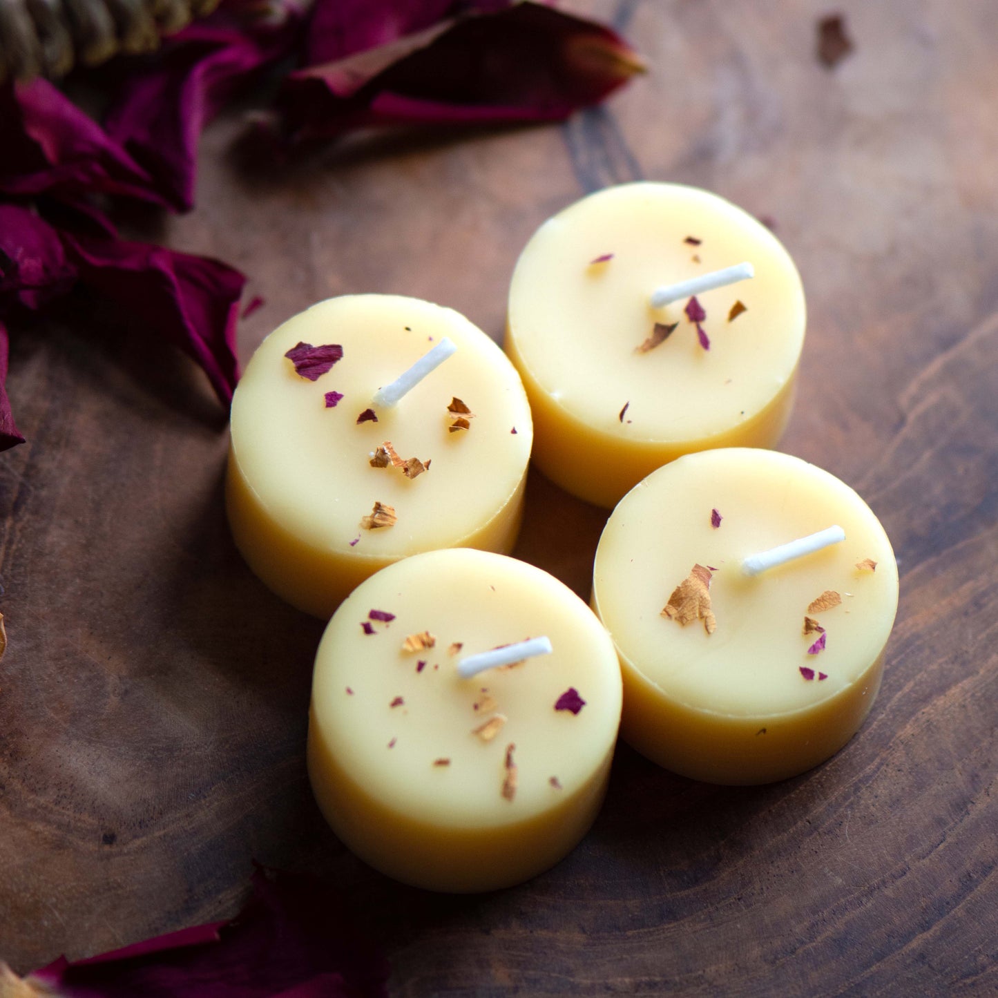 Scented Beeswax Tealight Refills - Pack of 4