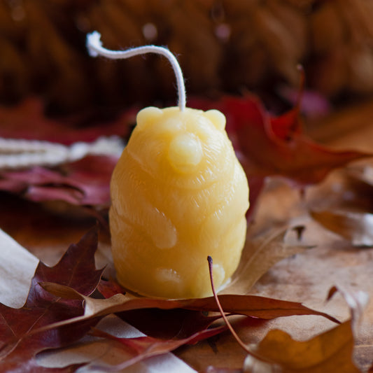 Woodland Bear Pure Beeswax Candle