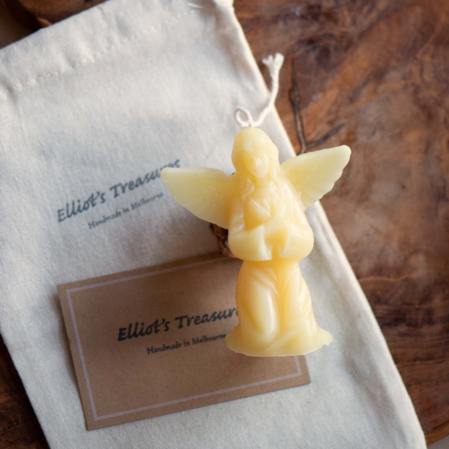 Angel Beeswax Candle