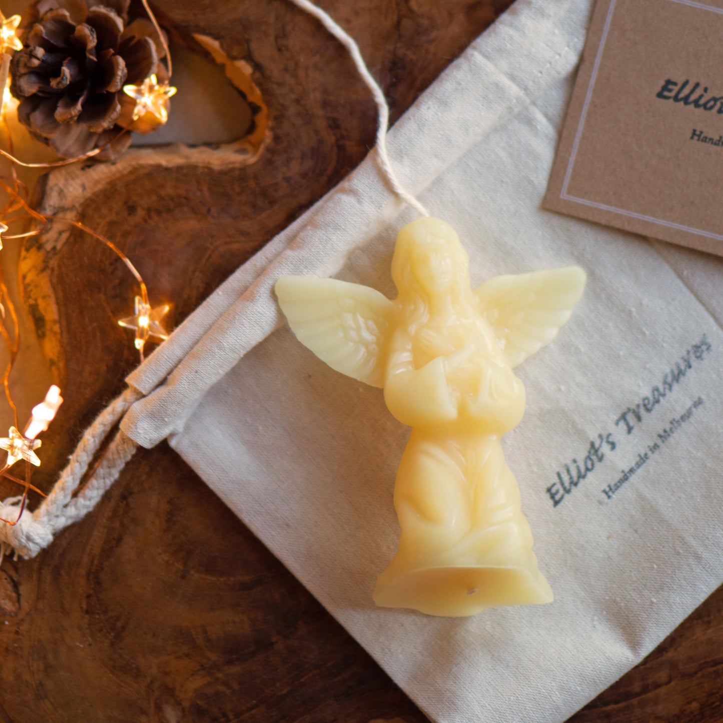 Angel Beeswax Candle