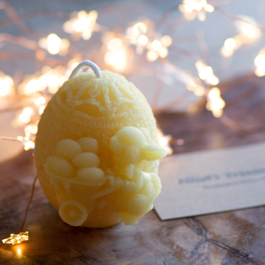 Hoppity Bunny Egg - Pure Beeswax Candle