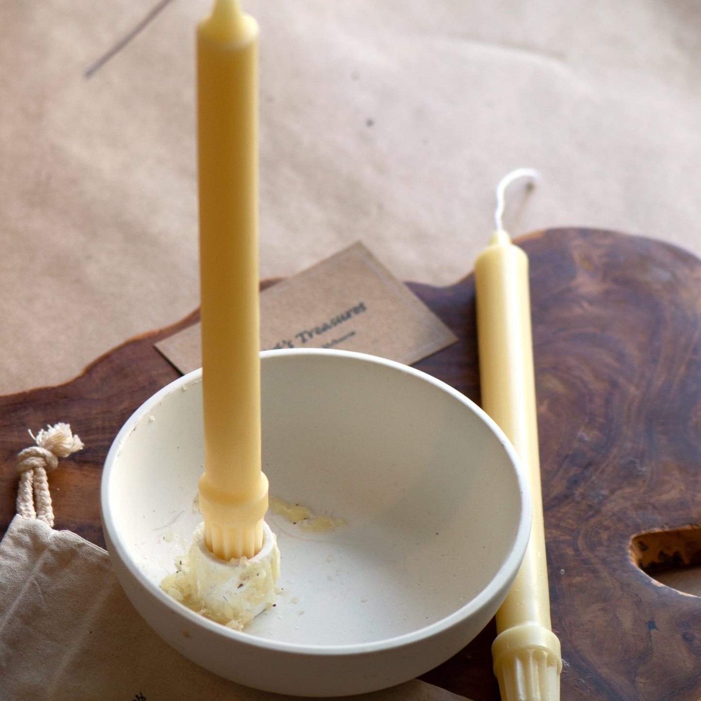 Colonial Taper Beeswax Candles