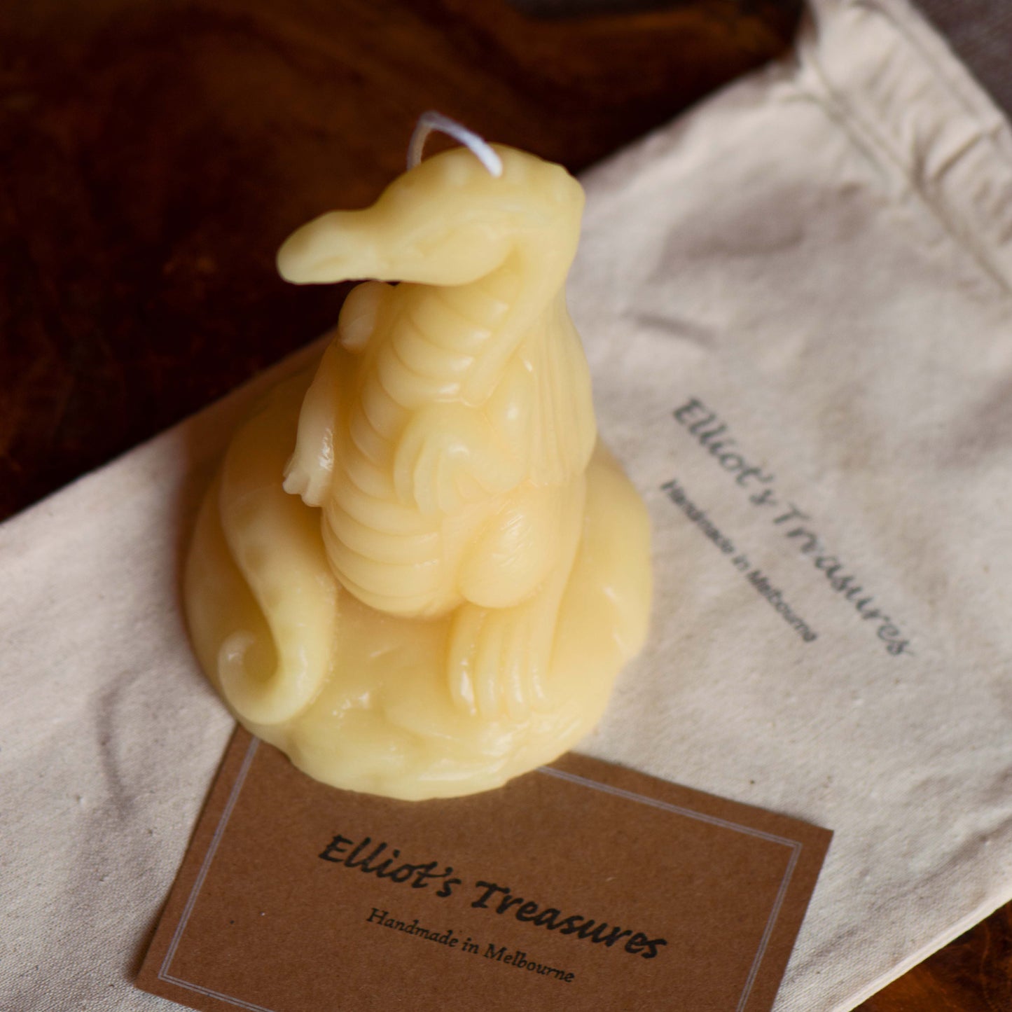 Dragon Pure Beeswax Candle