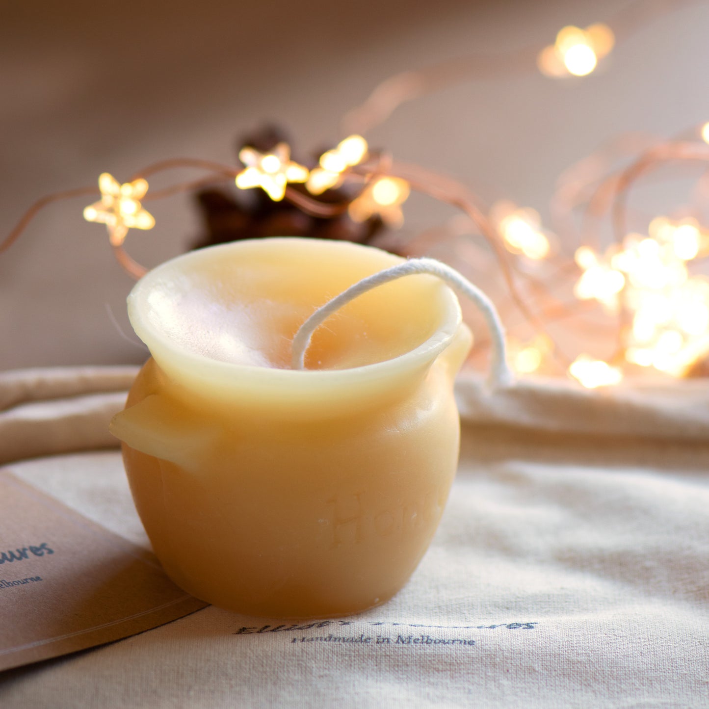 Honey Pot Beeswax Candle