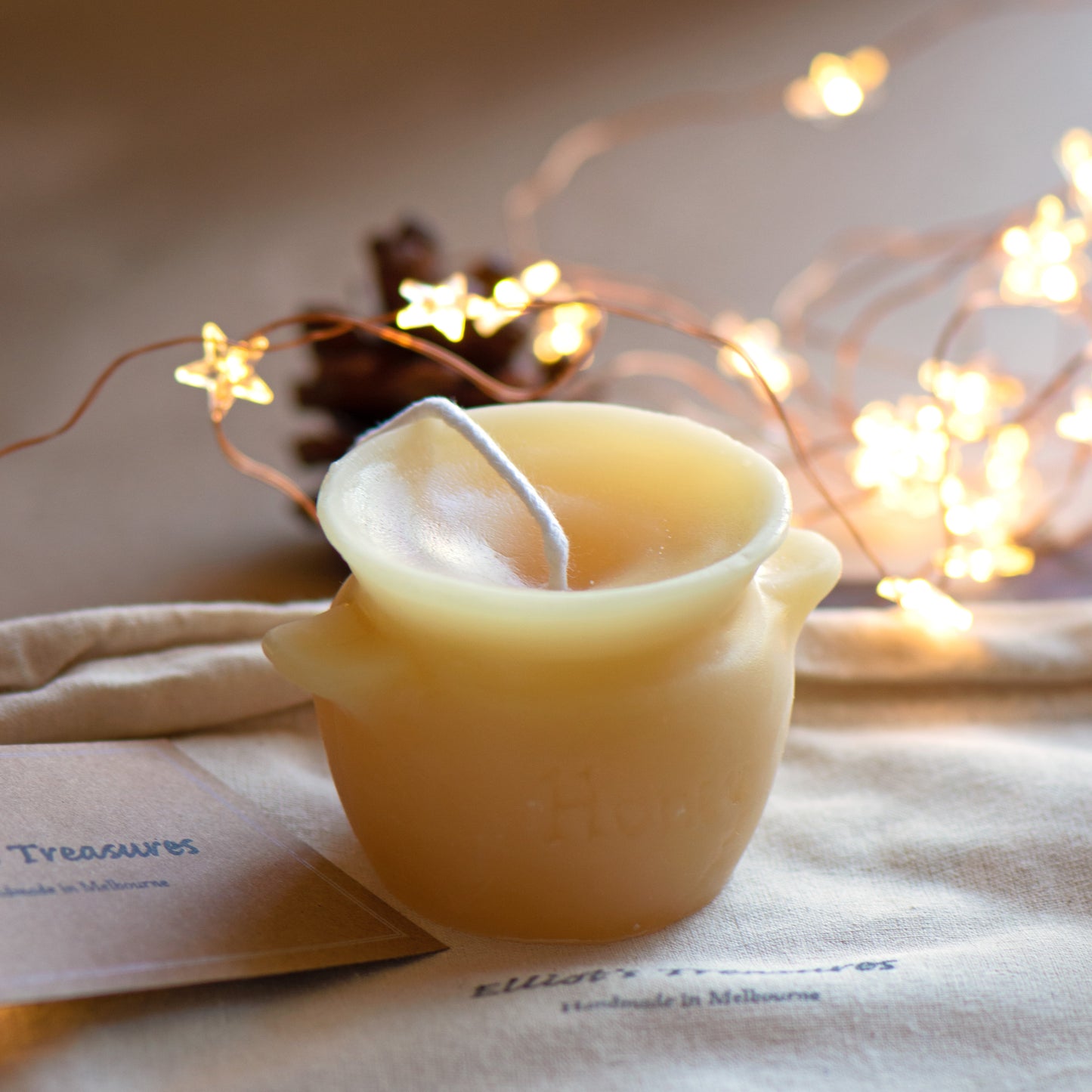 Honey Pot Beeswax Candle