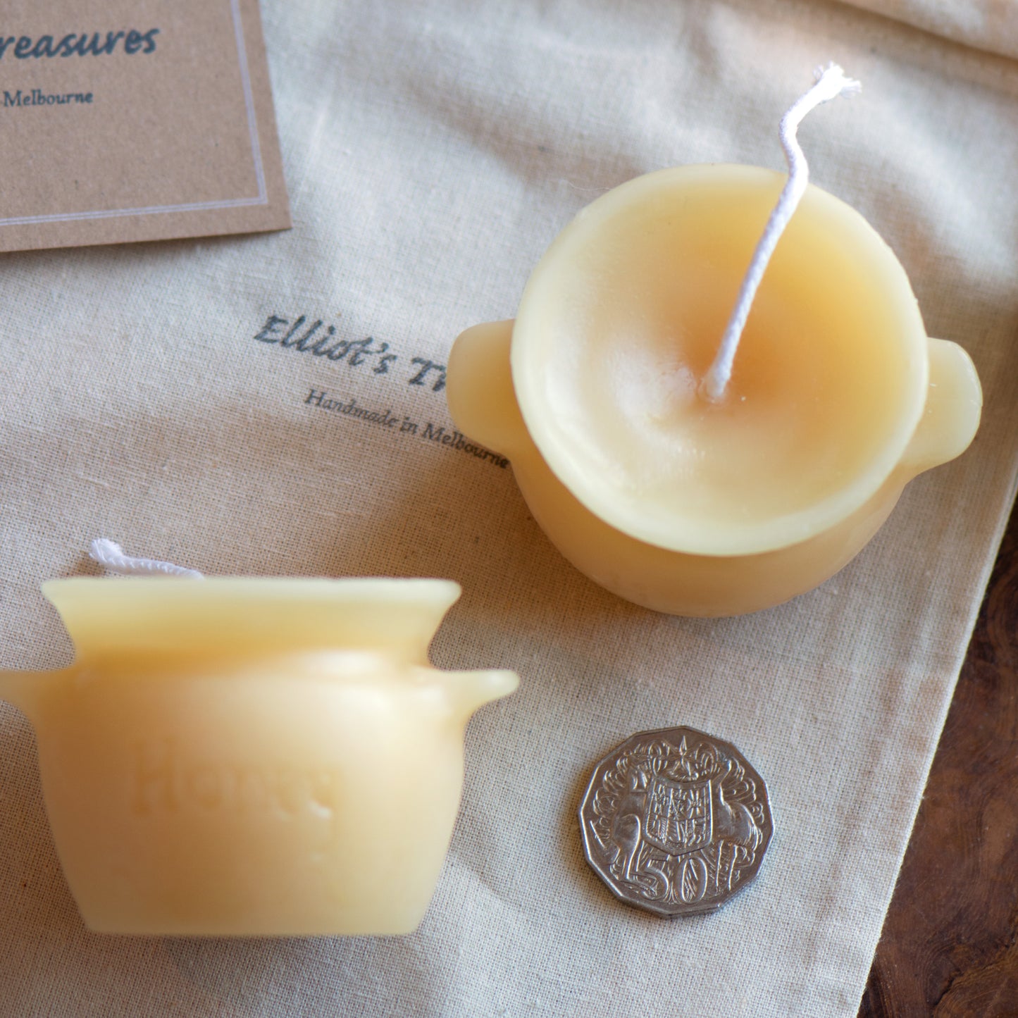 Honey Pot Beeswax Candle