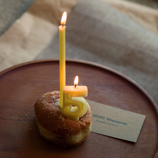 100% Beeswax Birthday Candles (Regular)