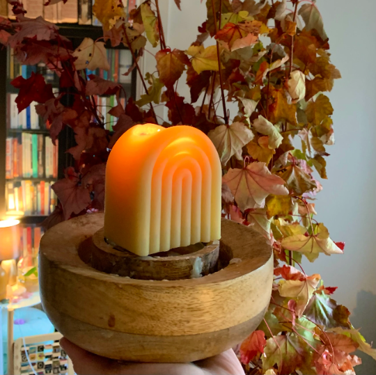 Rainbow Pure Beeswax Candle