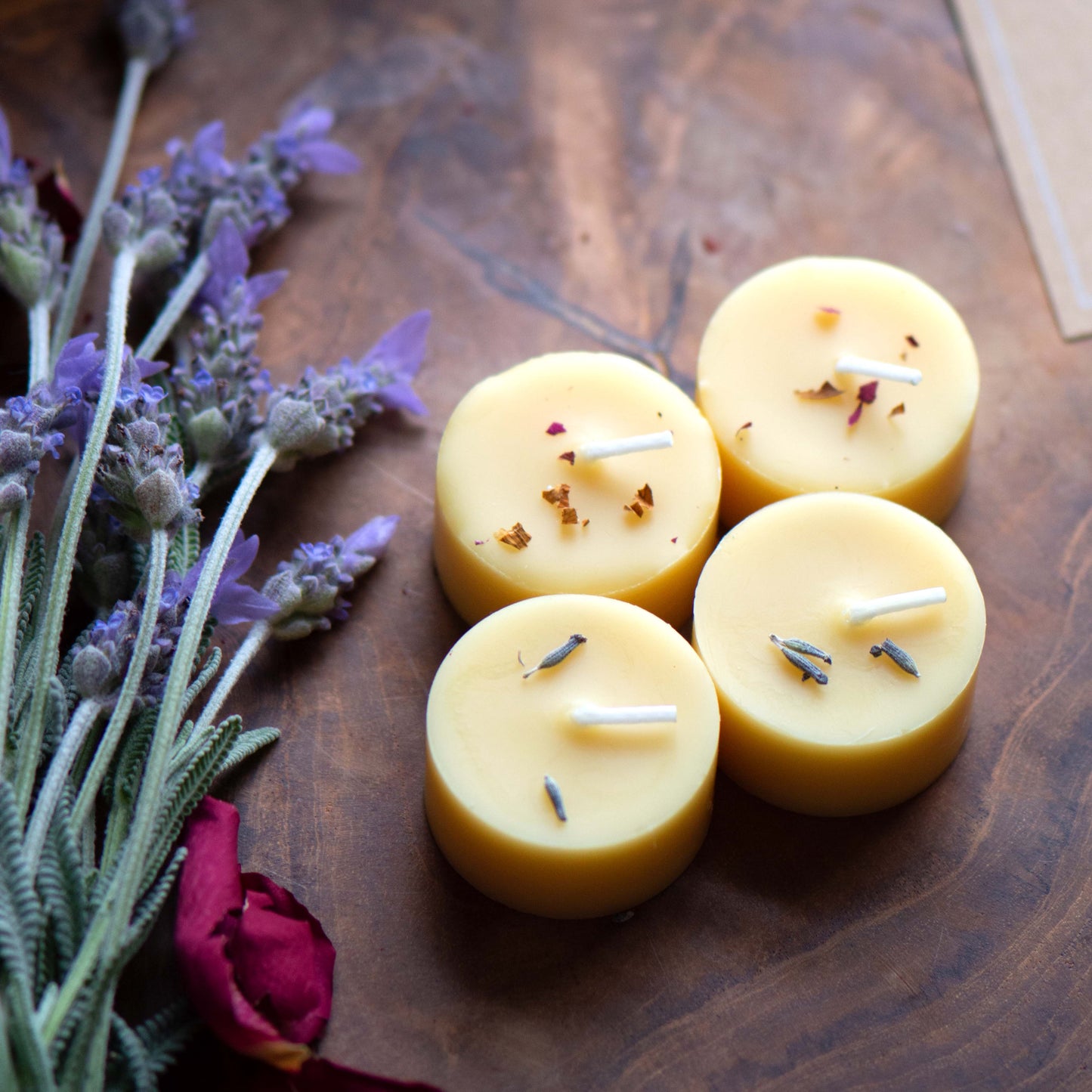 Scented Beeswax Tealight Refills - Pack of 4