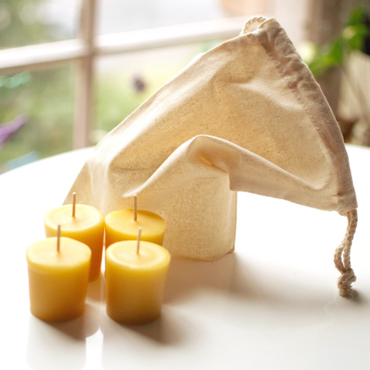 Votive Refills - Pure Beeswax Candles